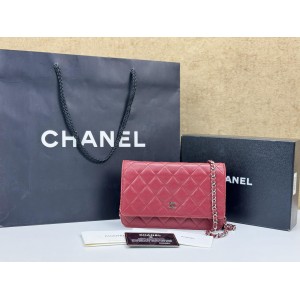CHANEL A33814 WALLET ON CHAIN SHOULDER BAG